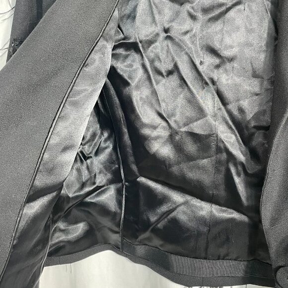 NWT Magaschoni Designer Runway Feather Sequin Cropped Evening Statement Blazer 4 - Picture 14 of 16